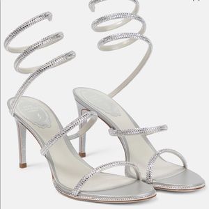 Rene Caovilla Cleo embellished leather sandals
